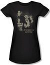 The Munsters Juniors T-shirt American Gothic Black Tee Shirt