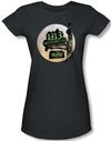 The Munsters Juniors T-shirt Moonlit Address Charcoal Tee Shirt