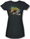 The Munsters Juniors T-shirt Team Munster Charcoal Gray Tee Shirt