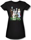 The Munsters Juniors T-shirt The Family Black Tee Shirt