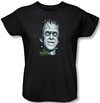 The Munsters Ladies T-shirt Hermans Head Black Tee Shirt