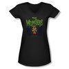 The Munsters Shirt Juniors V Neck 50 Years Logo Black T-Shirt