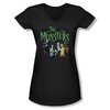 The Munsters Shirt Juniors V Neck 50 Years Portrait Black T-Shirt