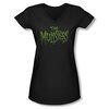 The Munsters Shirt Juniors V Neck Slime Black T-Shirt