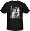 The Munsters T-shirt The Family Adult Black Tee Shirt