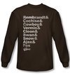 The Warriors Shirt Roster Long Sleeve Coffee Tee T-Shirt