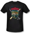 The Warriors Shirt Shield Adult Black Tee T-Shirt