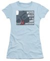 The Wizard Of Oz  Juniors Shirt Shoes To Die For Light Blue T-Shirt