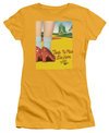 The Wizard Of Oz  Juniors Shirt The Way Home Gold T-Shirt