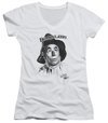 The Wizard Of Oz  Juniors V Neck Shirt Brainless Scarecrow White T-Shirt