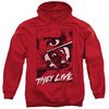 They Live  Hoodie Graphic Poster Red Sweatshirt Hoody