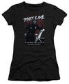 They Live  Juniors Shirt Dead Wrong Black T-Shirt