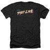 They Live Shirt Glasses Logo Heather Black T-Shirt