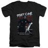 They Live  Slim Fit V-Neck Shirt Dead Wrong Black T-Shirt