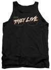 They Live  Tank Top Glasses Logo Black Tanktop