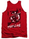 They Live  Tank Top Graphic Poster Red Tanktop