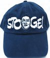 Three Stooges Hat - Curly Fine Embroidered Navy Hat