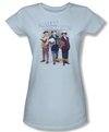 Three Stooges Junior Shirt Sexy Light Blue Tee T-Shirt