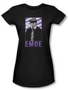 Three Stooges Juniors Shirt Emoe Funny Black Tee T-shirt