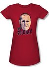 Three Stooges Juniors Shirt Why Soitenly Funny Red Tee T-shirt