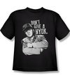 Three Stooges Kids Shirt Give A Nyuk Black Tee T-Shirt