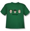 Three Stooges Kids Shirt Stooges Kelly Green Tee T-Shirt