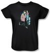 Three Stooges Ladies Shirt Funny Moe Style Black Tee T-Shirt