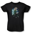 Three Stooges Ladies Shirt Funny Stooge Style Black Tee T-Shirt