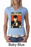 Three Stooges Ladies T-shirt V-neck Viva La Stooges Big Moe Shirt