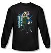 Three Stooges Shirt Funny Stooge Style Adult Black Long Sleeve Tee