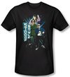 Three Stooges Shirt Funny Stooge Style Adult Black Slim Fit Tee