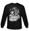 Three Stooges Shirt Give A Nyuk Black Long Sleeve Tee T-Shirt