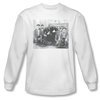 Three Stooges Shirt Hello Long Sleeve White Tee T-Shirt