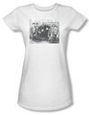 Three Stooges Shirt Juniors Hello White Tee T-Shirt