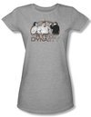 Three Stooges Shirt Juniors NYUK Dynasty Athletic Heather Tee T-Shirt