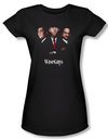 Three Stooges Shirt Juniors Wiseguys Black Tee T-Shirt