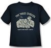 Three Stooges Shirt Kids Without Cents Navy Youth Tee T-Shirt