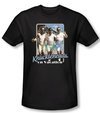 Three Stooges Shirt Knuckleheads On Vacation Adult Black Slim Fit Tee