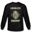 Three Stooges Shirt Legalize Shemp Black Long Sleeve Tee T-Shirt