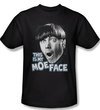 Three Stooges Shirt Moe Face Adult Black Tee T-Shirt