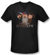 Three Stooges Shirt Slim Fit V Neck NYUK Dynasty Black Tee T-Shirt