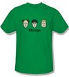 Three Stooges Shirt Stooges Adult Kelly Green Tee T-Shirt