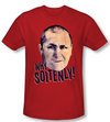 Three Stooges Shirt Why Soitenly Funny Adult Red Slim Fit Tee T-Shirt