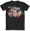 Three Stooges Shirt - Zombies Adult Black T-shirt