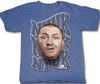 Three Stooges T-shirt Curly NYUK NYUK NYUK Adult Funny Blue Tee Shirt