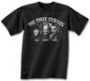 Three Stooges T-shirt Opening Credits Adult Black Tee Shirt