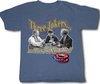 Three Stooges T-shirt Three Jokers Adult Funny Blue Tee Shirt