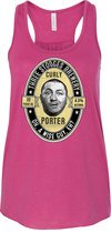 Three Stooges Tank Top Curly Porter Ladies Flowy Racerback