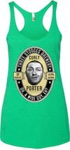 Three Stooges Tank Top Curly Porter Ladies Tri Blend Racerback