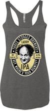 Three Stooges Tank Top Larry IPA Ladies Tri Blend Racerback